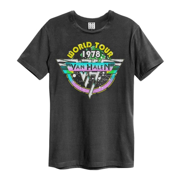 Amplified Unisex Adult World Tour 78´ Van Halen T-Shirt