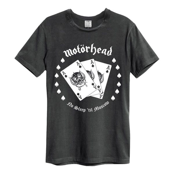 Amplified Unisex T-shirt til voksne med Ace Cards Motorhead