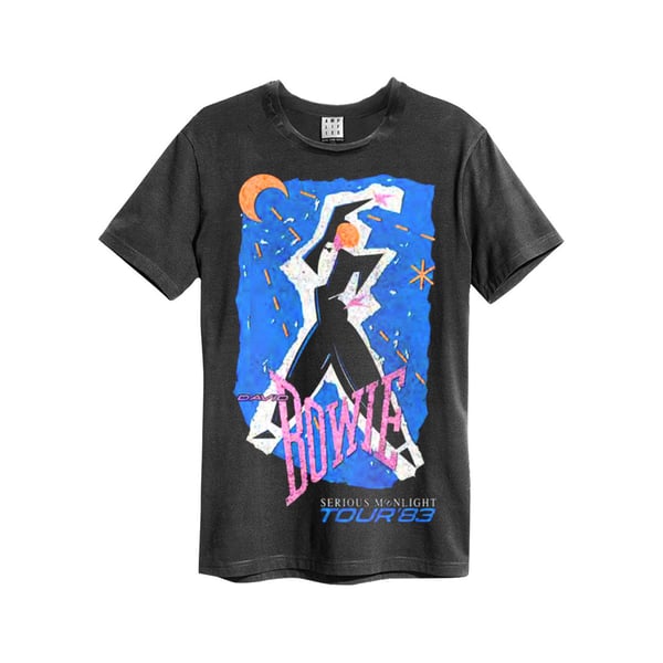Amplified Unisex Aikuisten Serious Moonlight David Bowie T-paita