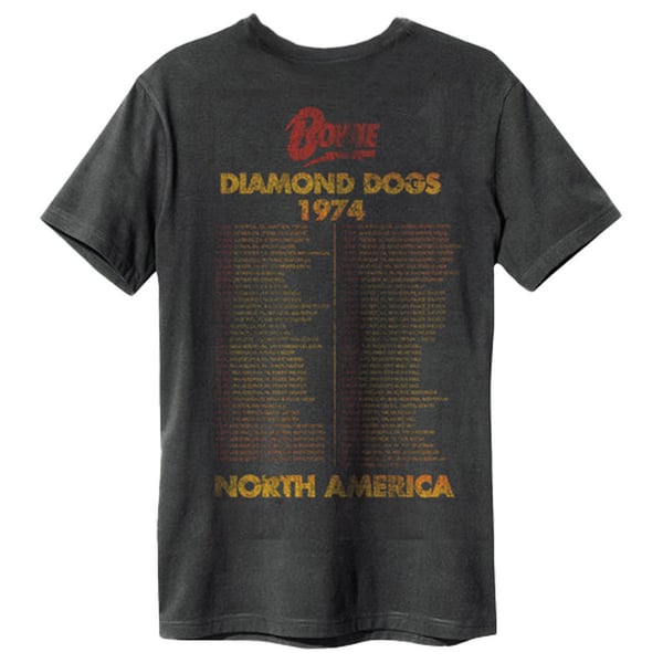 Amplified Unisex Adult Diamond Dogs David Bowie T-Shirt