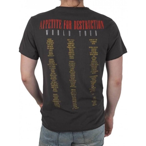 Amplified Unisex Adult Appetite For Destruction Guns N Roses T-Shirt