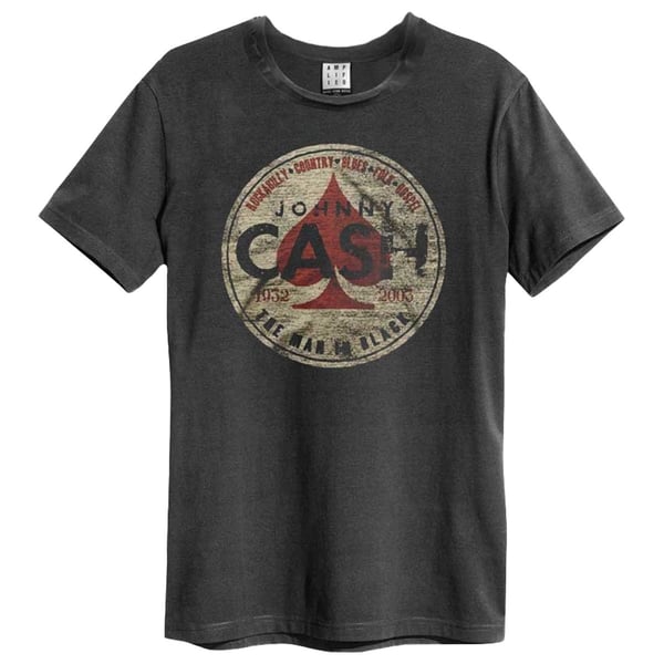 Amplified Unisex Adult The Man in Black Johnny Cash T-Shirt