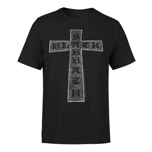 Amplified Unisex Vuxen Cross Black Sabbath T-shirt