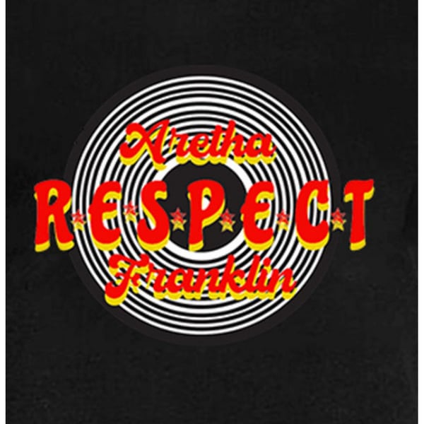 Amplified Womens/Ladies Respect Aretha Franklin T-Shirt Dress Amplified Womens/Ladies Respect Aretha Franklin T-Shirt Dress