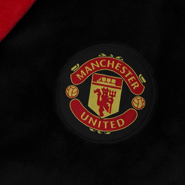 Manchester United FC Mens Crest Fleece Dressing Gown