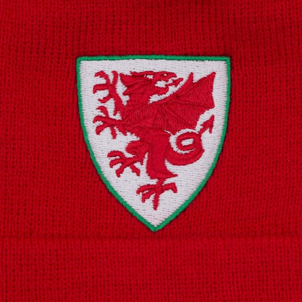 FA Wales Bobble strikket hue