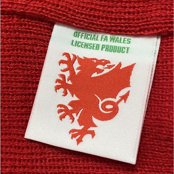 FA Wales Bobble strikket hue