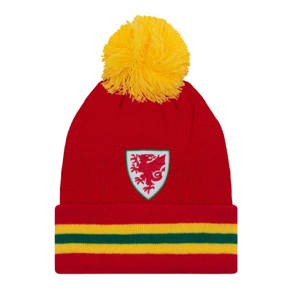 FA Wales Bobble-neulepipo