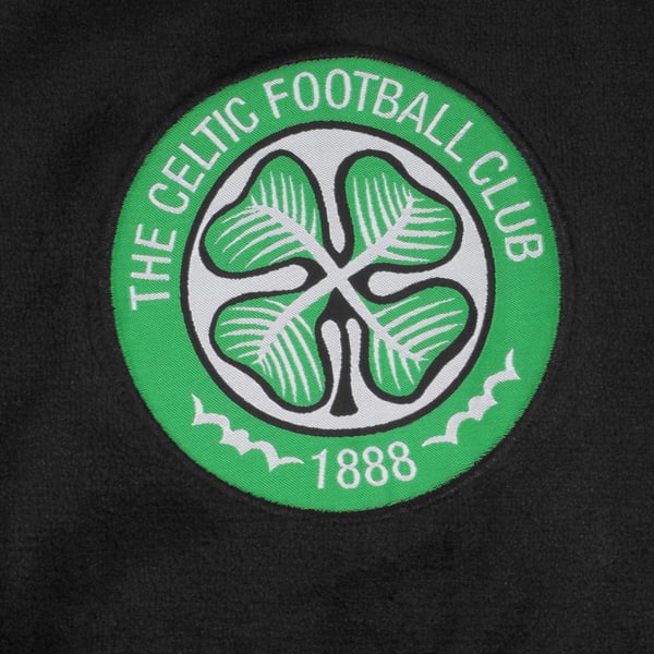 Celtic FC Mens Crest Fleece Contrast Trim Dressing Gown