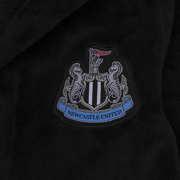 Newcastle United FC Mens Crest Fleece Dressing Gown