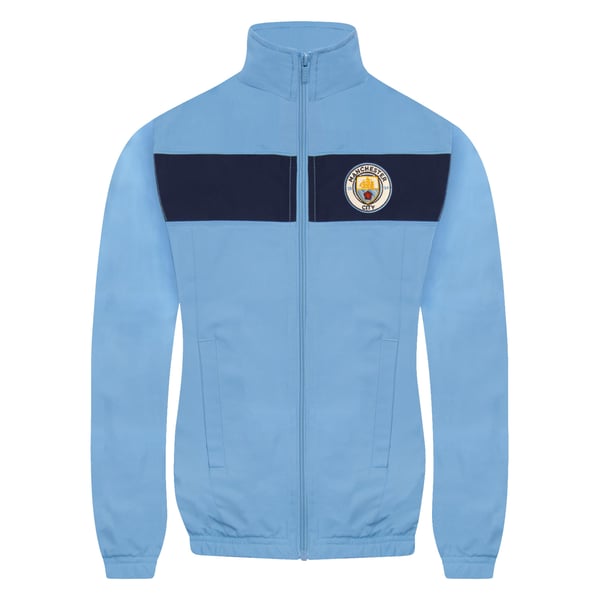 Manchester City FC Boys Contrast Striped Tracksuit