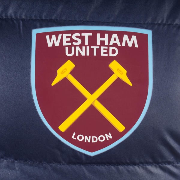 West Ham United FC Mens Crest Padded Gilet