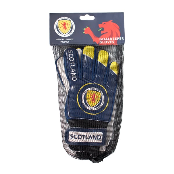 Scotland FA Childrens/Kids Goalkeeper Gloves