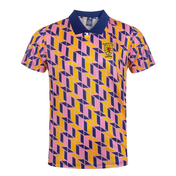 Scottish FA Mens 1990 Retro Polo Shirt