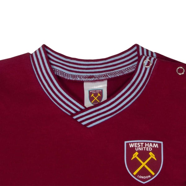 West Ham United FC Baby Home Kit Sleepsuit