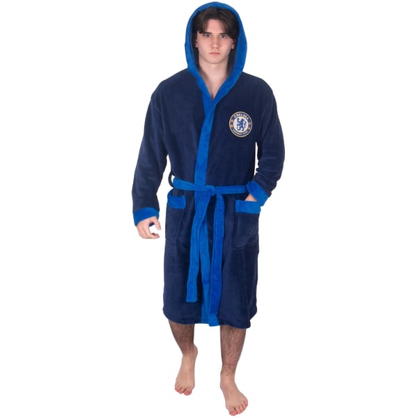 Chelsea Mens Crest Fleece Dressing Gown