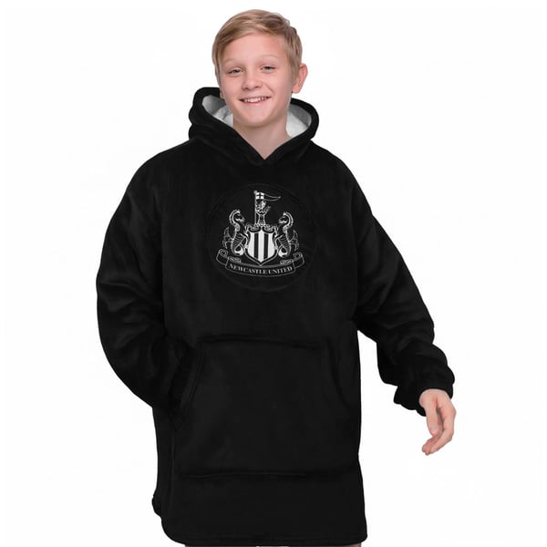 Newcastle United FC Childrens/Kids Oversized Blanket Hoodie Newcastle United FC Childrens/Kids Oversized Blanket Hoodie
