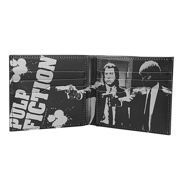 Pulp Fiction Tin Vincent Vega Jules Winnfield Leather Wallet