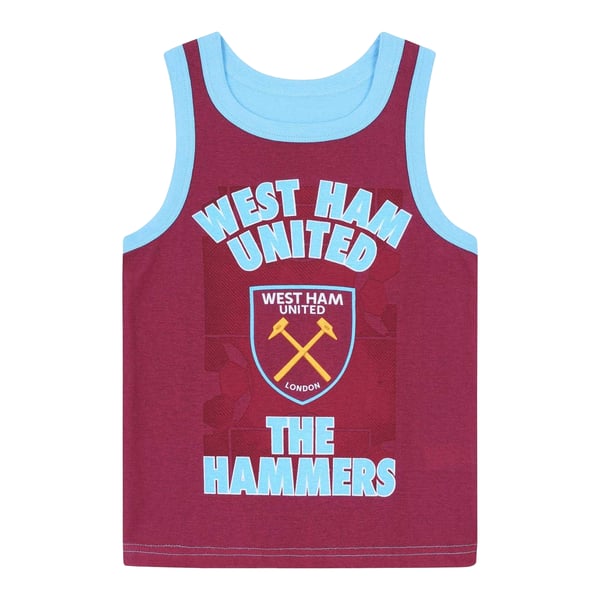 West Ham United FC Boys Crest Top & Shorts Set