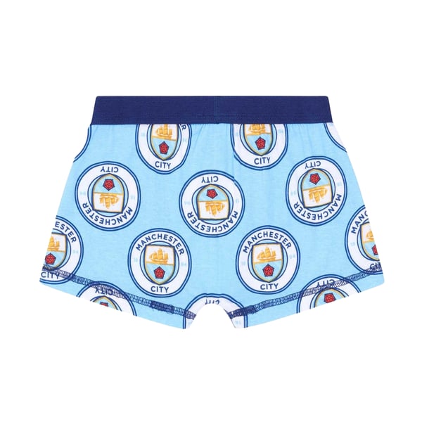 Manchester City FC Boys Crest Top & Shorts Set