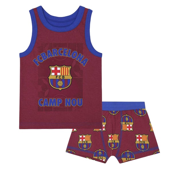 FC Barcelona Pojkar Topp & Shorts Set med Klubbemblem