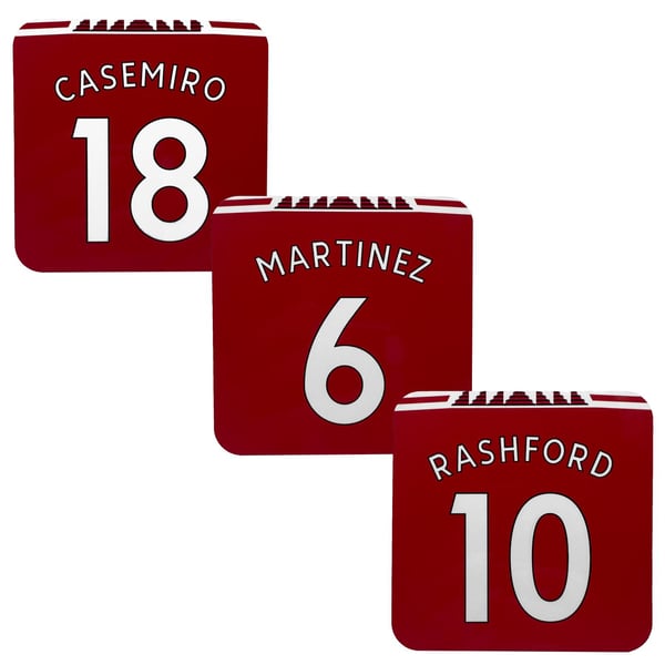 Fan Originals Rashford Casemiro Martinez Fotbollsunderlägg (3-pack)