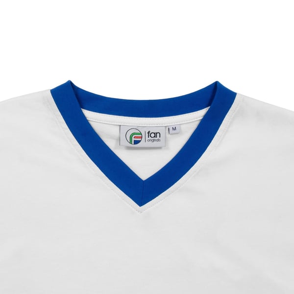 Fan Originals Mens Leeds Retro V Neck T-Shirt
