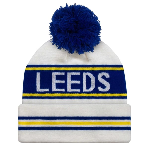 Fan Originals Leeds Text Bobble Beanie