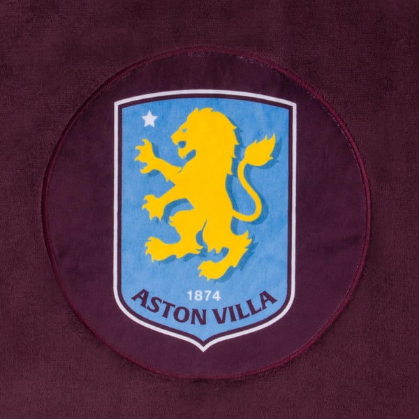 Aston Villa FC Unisex Adult Crest Oversized Hoodie Blanket