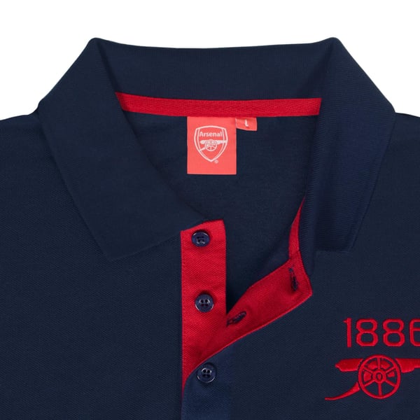 Arsenal FC Mens Contrast Polo Shirt