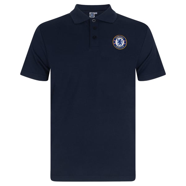 Chelsea FC Mens Crest Polo Shirt