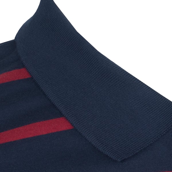 FC Barcelona Mens Striped Polo Shirt