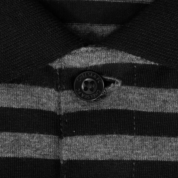 Chelsea FC Mens Striped Polo Shirt