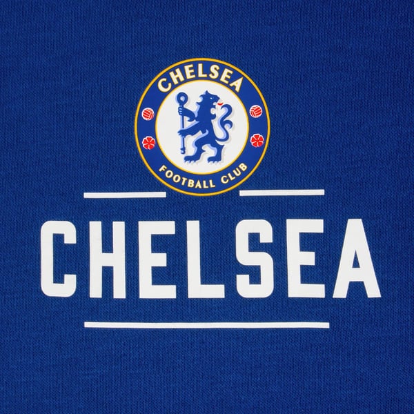 Chelsea FC Mens Fleece Full Zip Hoodie