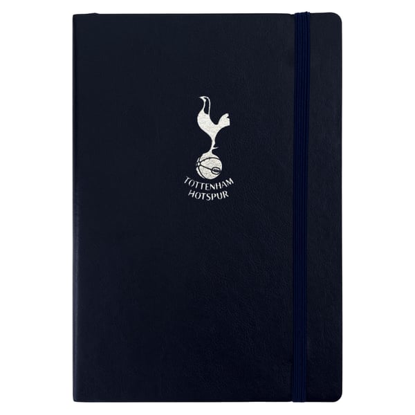 Tottenham Hotspur FC -seuran vaakunalla varustettu A5-muistikirja ja kynä