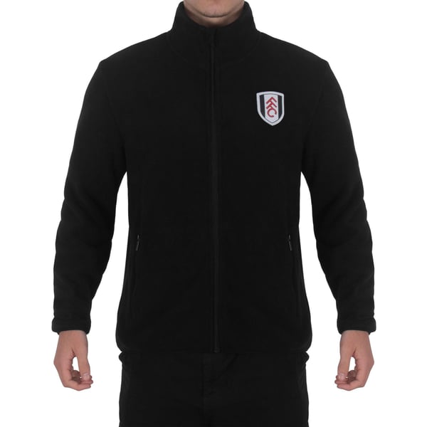 Fulham FC Mens Crest Fleece Jacket Fulham FC Mens Crest Fleece Jacket