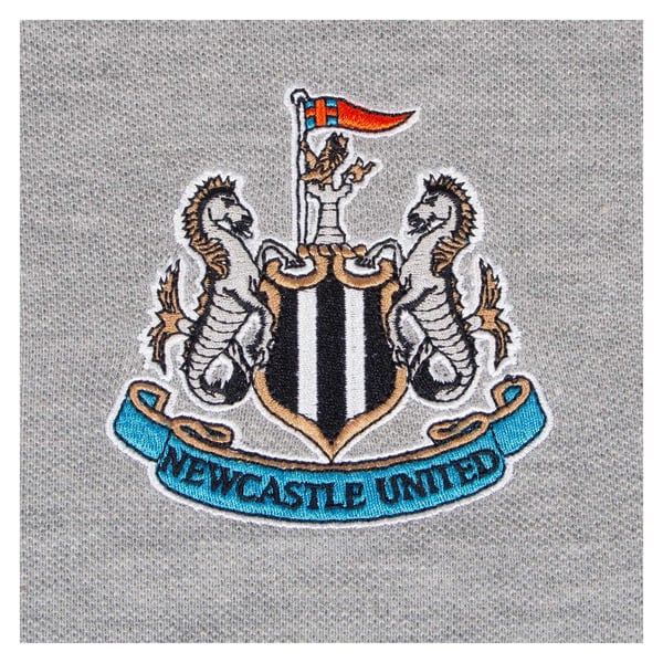 Newcastle United FC Mens Woven Patch Polo Shirt