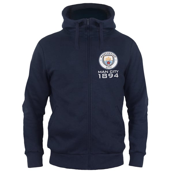 Manchester City FC Miesten 1894 Fleece Täysvetoketjuhuppari