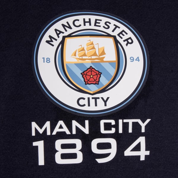 Manchester City FC Mens 1894 Fleece Full Zip Hoodie