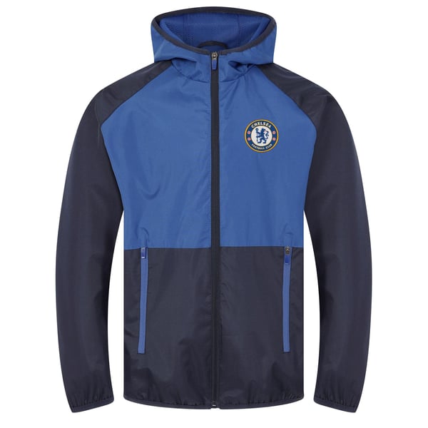 Chelsea FC Mens Crest Two Tone Windbreaker