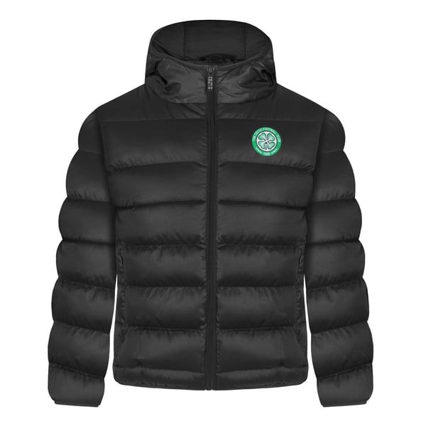 Celtic FC Boys Crest Quilted Jacket