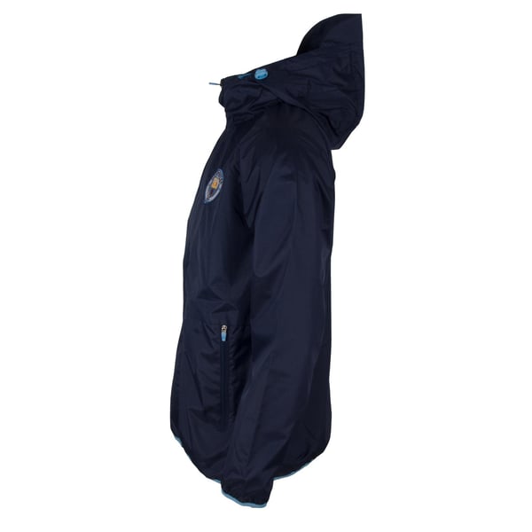 Manchester City FC Mens Crest Peaked Windbreaker