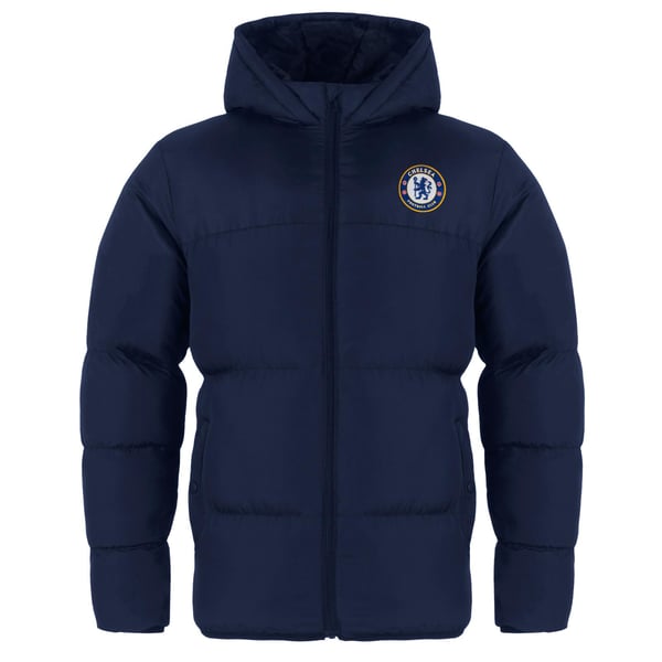 Chelsea FC Mens Crest Quilted Jacket