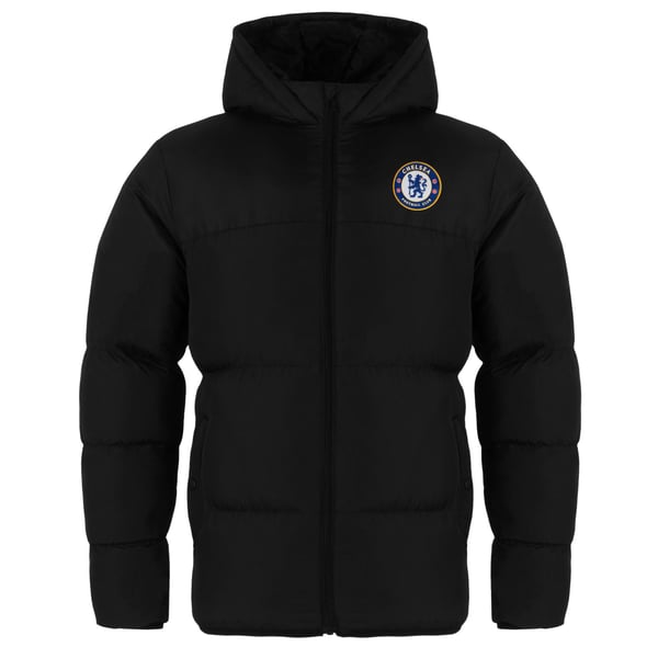 Chelsea FC Mens Crest Quilted Jacket