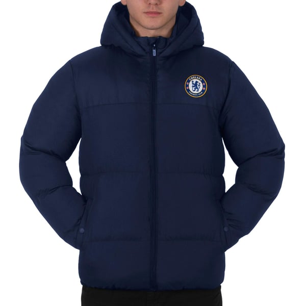 Chelsea FC Mens Crest Quilted Jacket