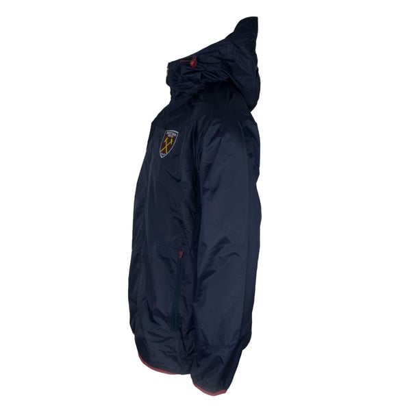 West Ham United FC Mens Crest Peaked Windbreaker