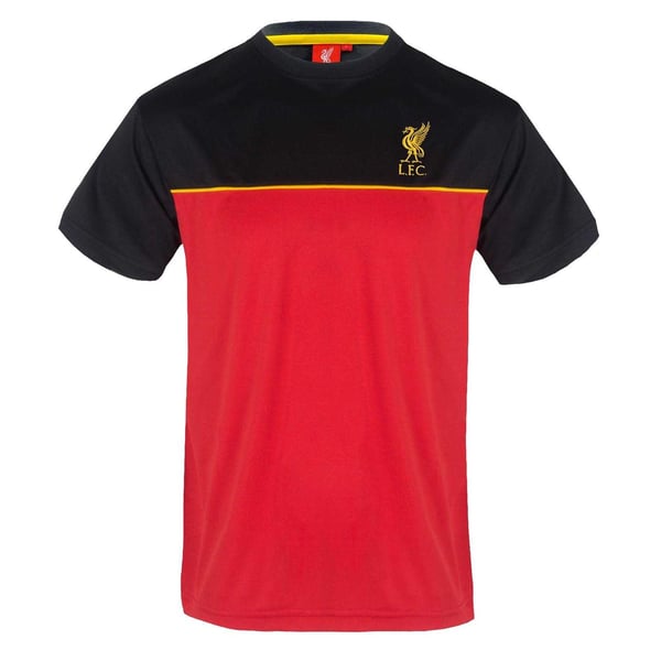Liverpool FC Mens Colour Block Polyester T-Shirt Liverpool FC Mens Colour Block Polyester T-Shirt