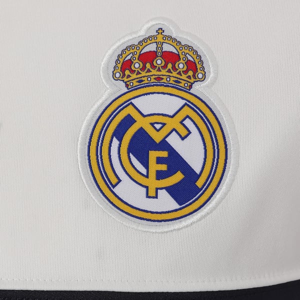 Real Madrid CF Mens Contrast Striped Polyester T-Shirt