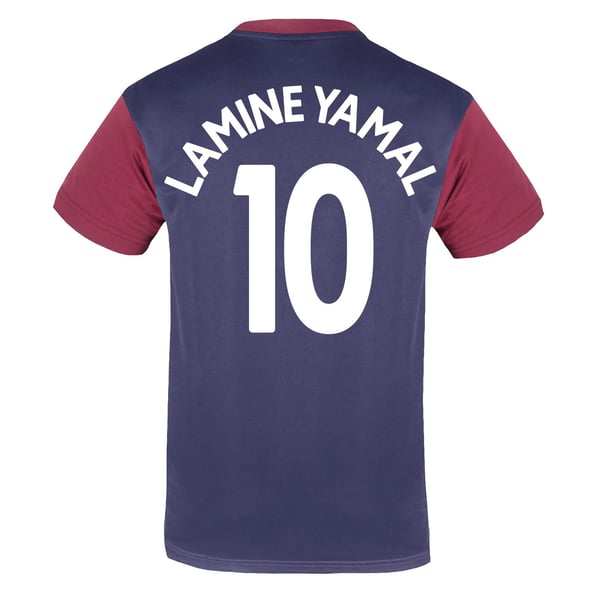 FC Barcelona Mens Lamine Yamal 10 Polyester T-Shirt