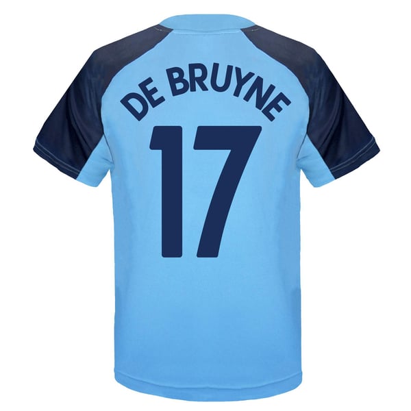 Manchester City FC Boys De Bruyne 17 Polyester T-Shirt Manchester City FC Boys De Bruyne 17 Polyester T-Shirt
